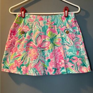 Lilly Pulitzer Madison Skort "Hot on the Scene" Women's Sz XS 28" Waist